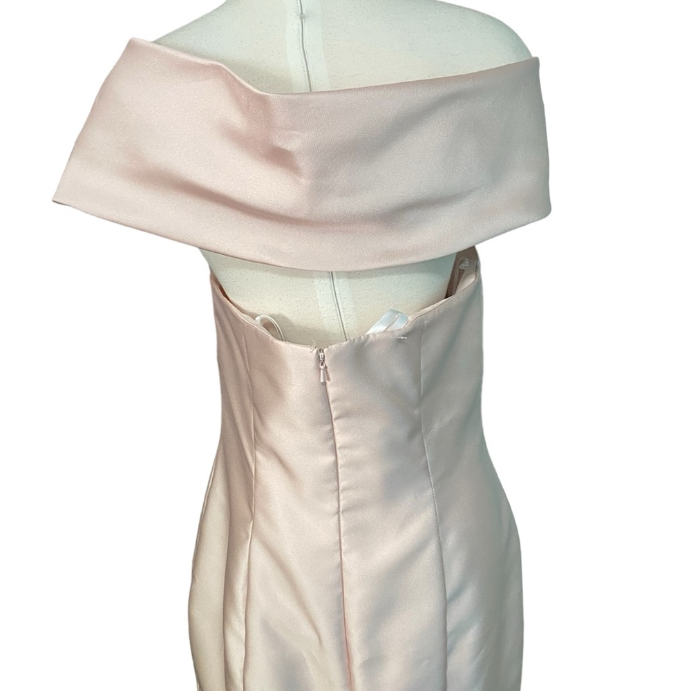 Terani couture pink champagne gown dress Sz-12 - Picture 2 of 6